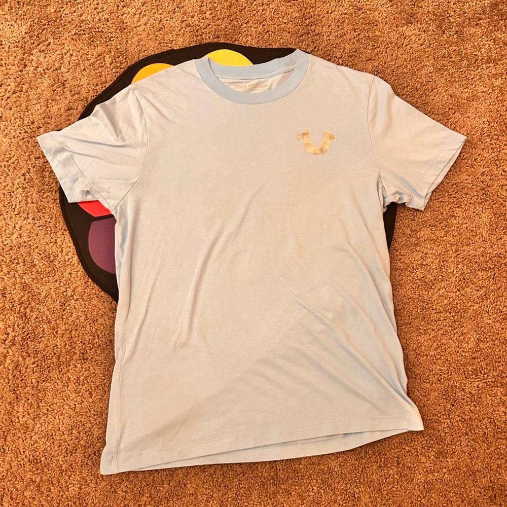 True religion t-shirt baby blue